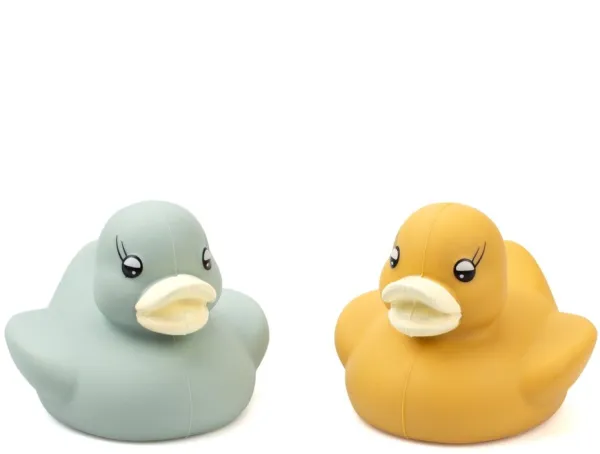 Silikon-Badeente, 2 Stk. assortiert