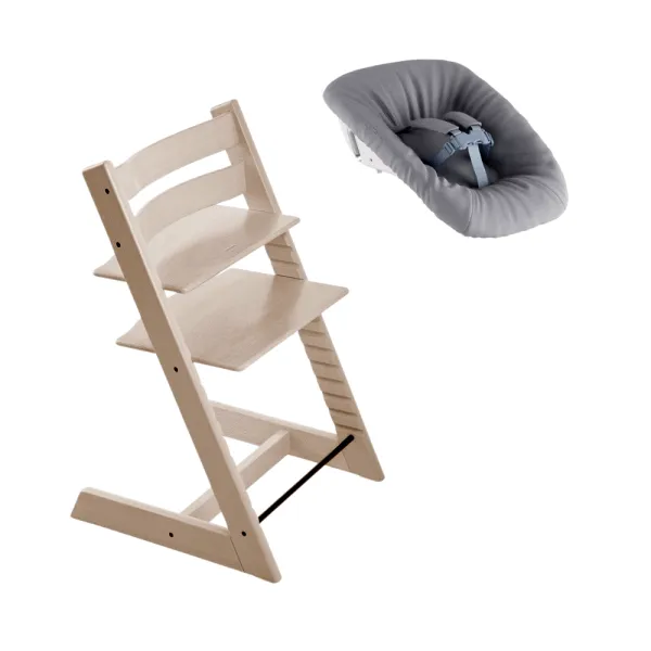 Hochstuhl inkl. Newborn-Set - Whitewash