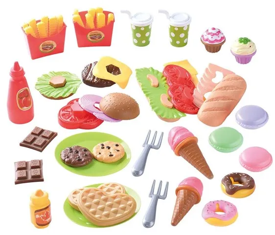 PLAY Toys Food Lunch and Snacks Spielset 60 Stk.
